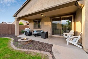 Firepit in the Backyard