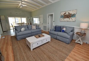 Open Concept Living Room & Dining