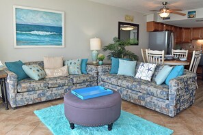 Two sofa beds