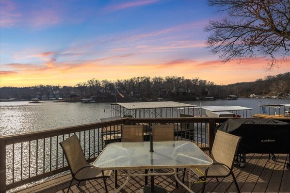 Fantastic lake view from main deck.