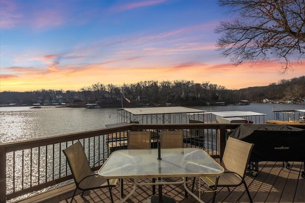 Fantastic lake view from main deck.