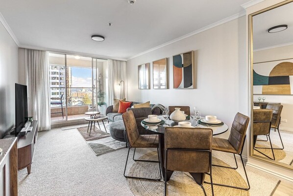 Dining and living area