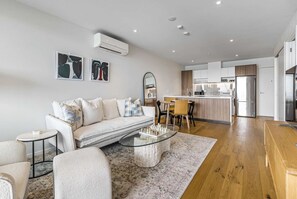 Open-plan living and kitchen area