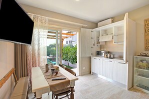 Kitchen and dining area