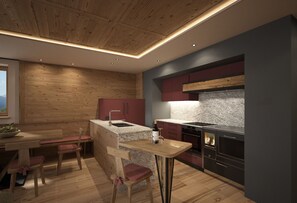 Kitchen, Living Room