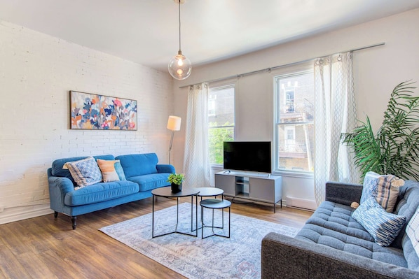 Another view of our comfortable living area. Unwind and relax!