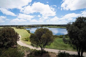 Rooftop Bliss overlooking The Sands golf course and lake