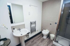 Modern bathroom with all the essentials for a refreshing start to your day