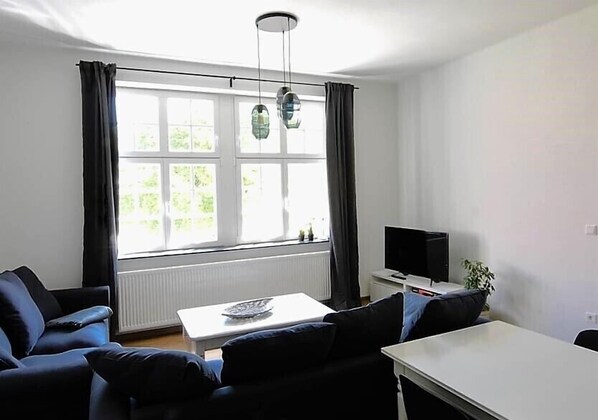 Ferienwohnung Dachsbau, 1-7 Personen (75 m²)-Gemütlicher Wohnraum mit Sitzecke