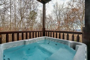 Unwind in style—soak your cares away in the relaxing hot tub