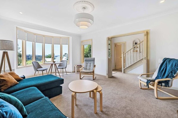 Large family room ideal place to plan the next adventure.