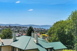 Views over Hobart to the water