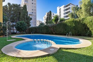 Our communal pool offers a wonderfully private and tranquil experience.