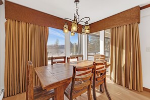Dining Area with lake views