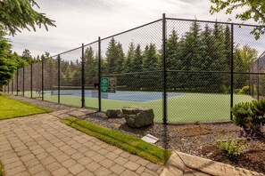 Private complex tennis court