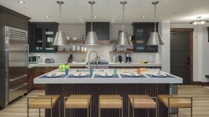 Gourmet Kitchen with additional seating
