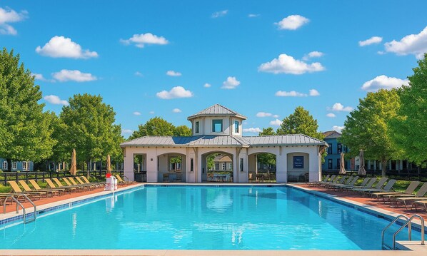 Splash into fun at The Jimson Pool where families cool off in style.