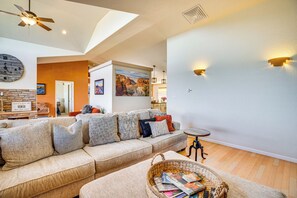 Living Room | Smart TV | Electric Baseboard Heating Via Propane