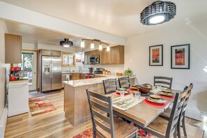 Dining Area | Full Kitchen | Cooking Basics | Coffee Maker