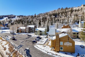 Brian Head Village | Property Exterior | Single-Story Unit | 2nd-Floor Condo