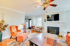 Living Room | 1st Floor | Roku TV | Antique Furniture