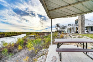 Private Dock | Dining Pavilion | Furnished Balcony | Gas Fire Pit