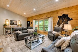 Comfortable seating in living room