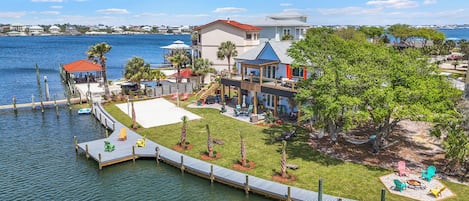 Redesigned beautiful backyard with amenities for all the family to enjoy!