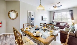 Our Inviting Dining and Living Area