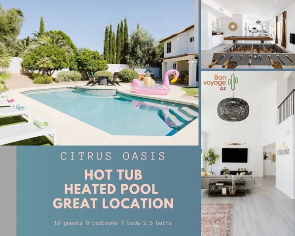 Welcome to our beautiful Citrus Oasis!Lounge by the pool and catch some sun rays!