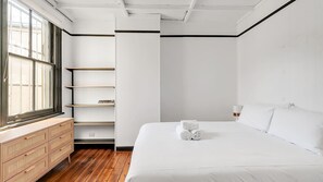 Bright and airy retreat, perfect for a restful and comfortable stay.