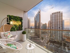 Blick vom Balkon