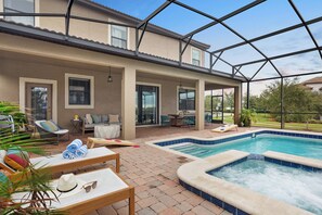 Poolside oasis.