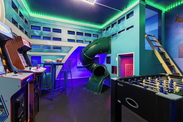Game room garage