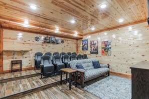 Theater room.