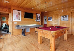 Endless fun with shuffleboard, pool, and karaoke.