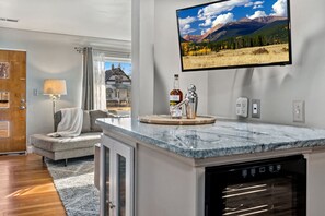 Dining Area (main level) | Smart TV and Additional Counter Space