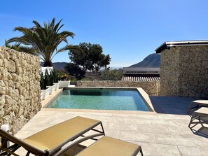 Private heated pool