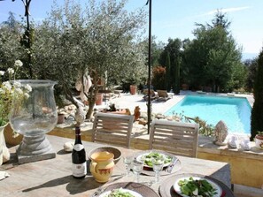 Terrace, Swimming pool, Outdoor furniture