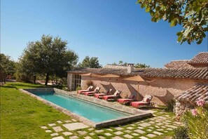 Swimming pool, Outdoor furniture, Sunbed
