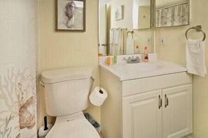 Master bathroom with shower 