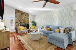 Plush seating, plenty of space, and a place to call your own. Welcome home! 