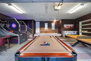 Bring your A-game! Our pool table is waiting for you to make the perfect shot.
