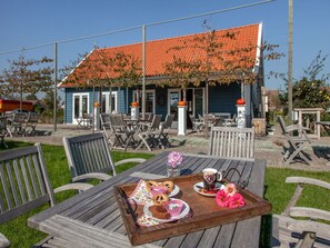 Sky, Furniture, Home, House, Roof, Outdoor Furniture, Cottage, Architecture, Outdoor Table, Residential Area