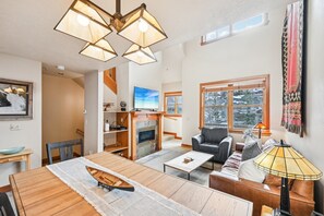 Gas Fireplace and Smart TV