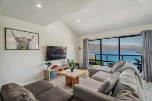Stunning views from the open plan living room/ kitchen.