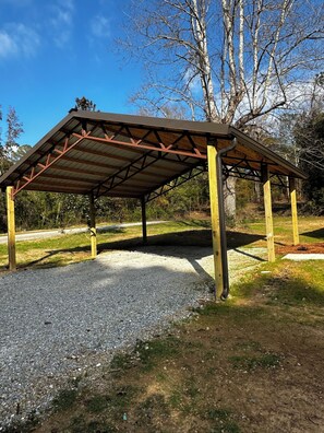 Personal covered parking area