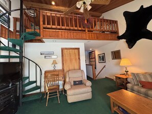 Living Room with Loft Entrance
