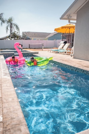 Saltwater Heated Swimming Pool and Spa