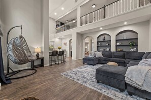 Modern living room, perfect for relaxing and socializing